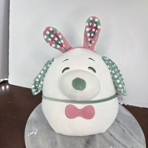 Squishmallows Snoopy Easter Dog Plush Small Stuffed Animal Peanuts White Pink